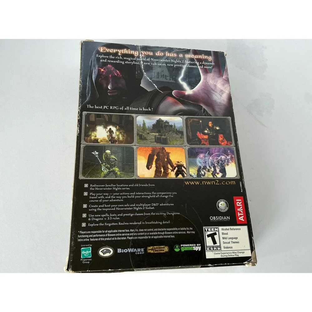 Atari Neverwinter Nights‎ 2 PC Game RPG Forgotten Realms D&D Multi-Disc Set